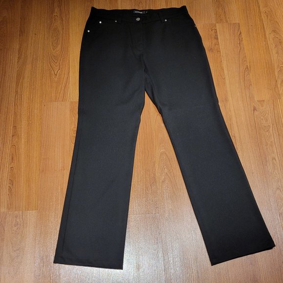 3/$75 SALE! Gollehaug Jean-Style Pant, Black with Crystals - Picture 5 of 5